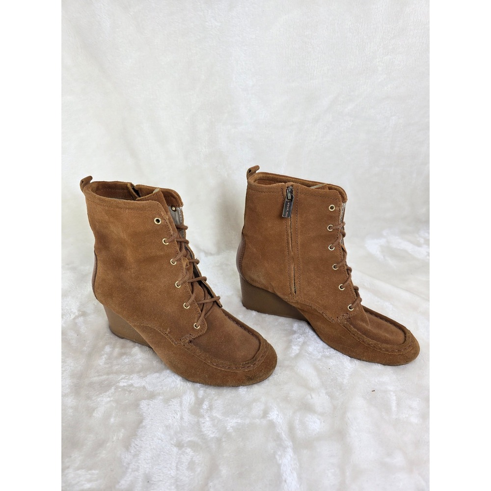 Michael‎ Kors Brown Suede lace up boots